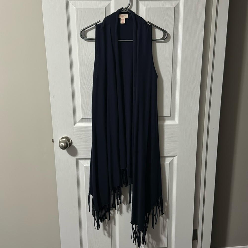 Navy Vest Sweater